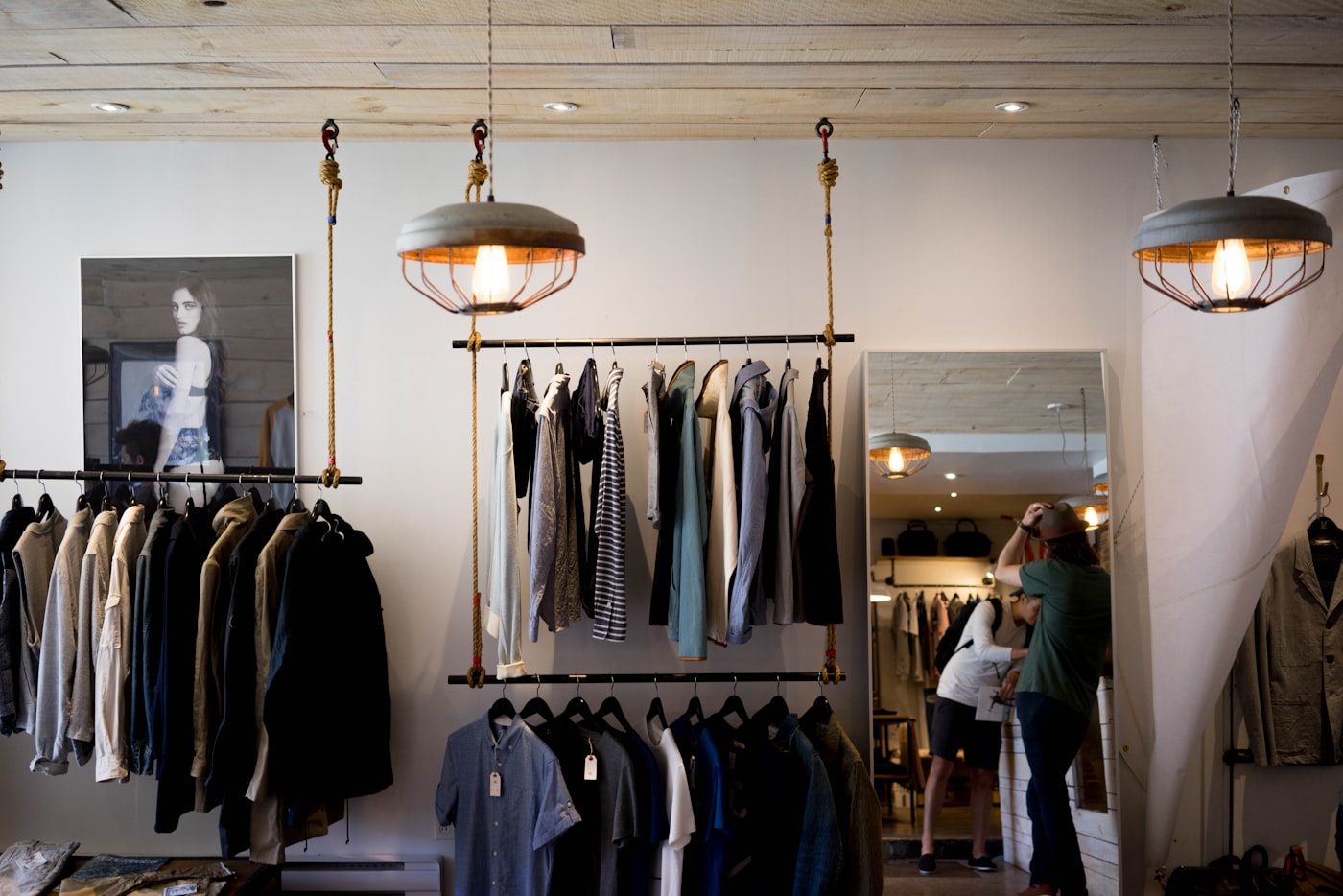 High-street retail storefront, representative format